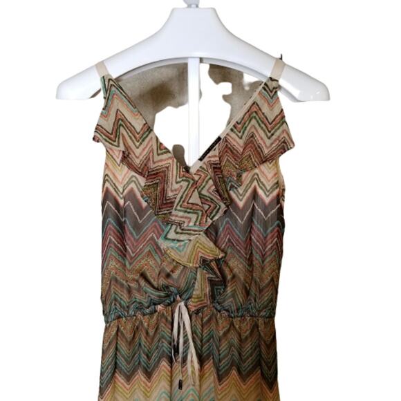 Pure Sugar Boho Zig Zag Maxi Dress Small - Picture 5 of 12